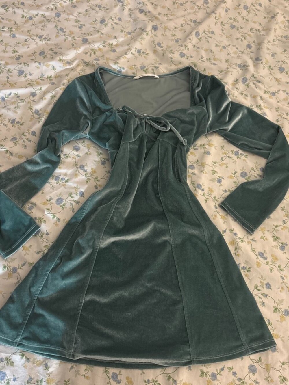 velvet mini dress